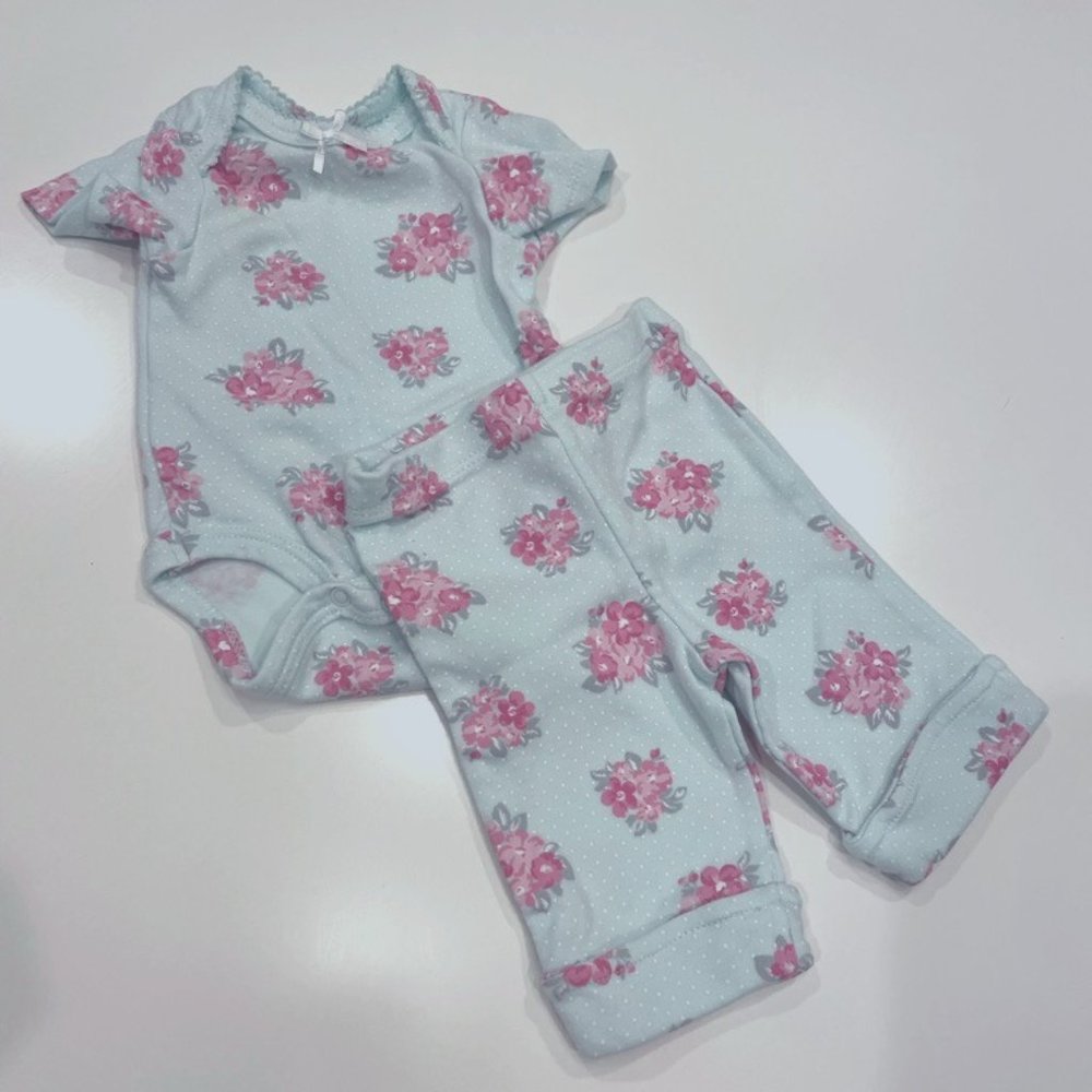 NWOT Floral Onesie + Matching Leggings